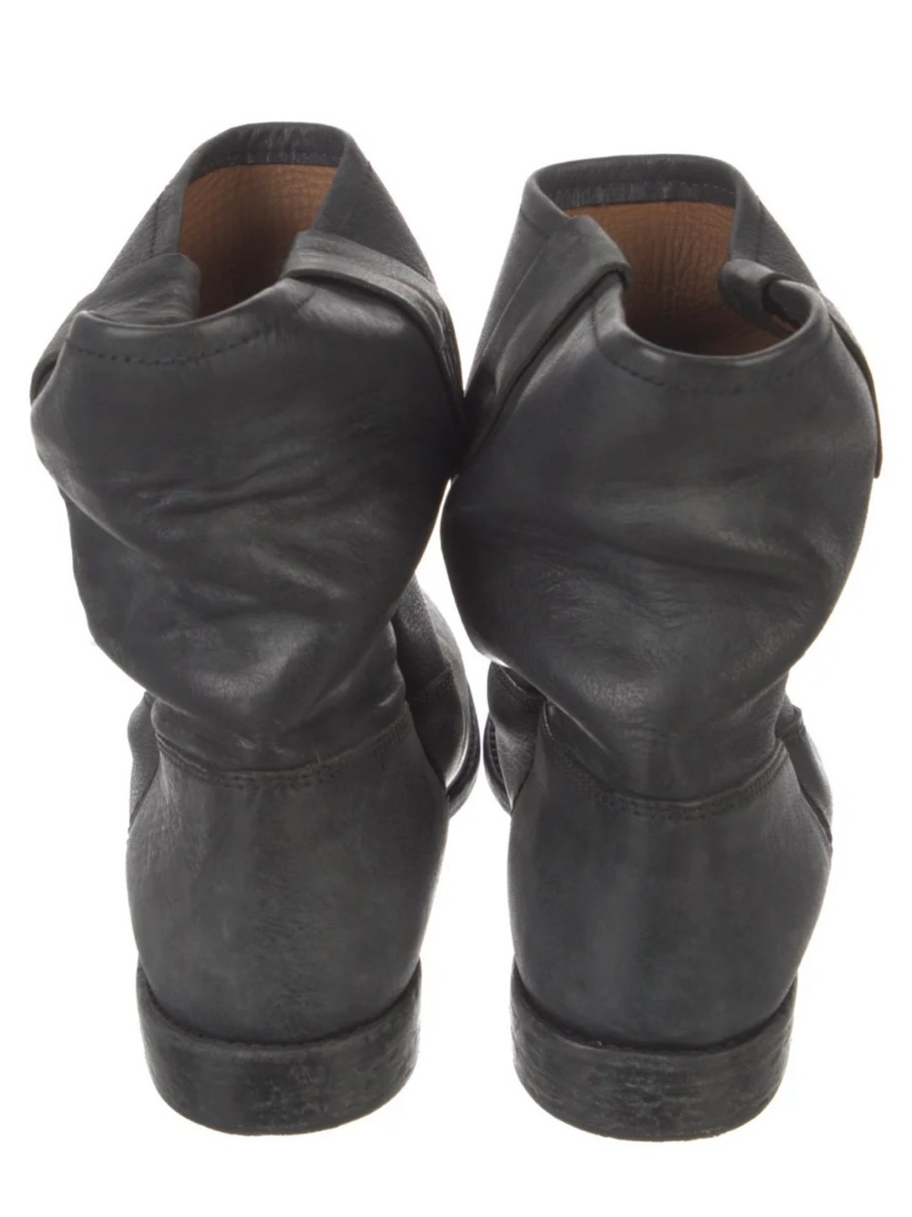 Isabel Marant Black Leather Moto Ankle Boots – Size 9 (FR 40) - Picture 4 of 5